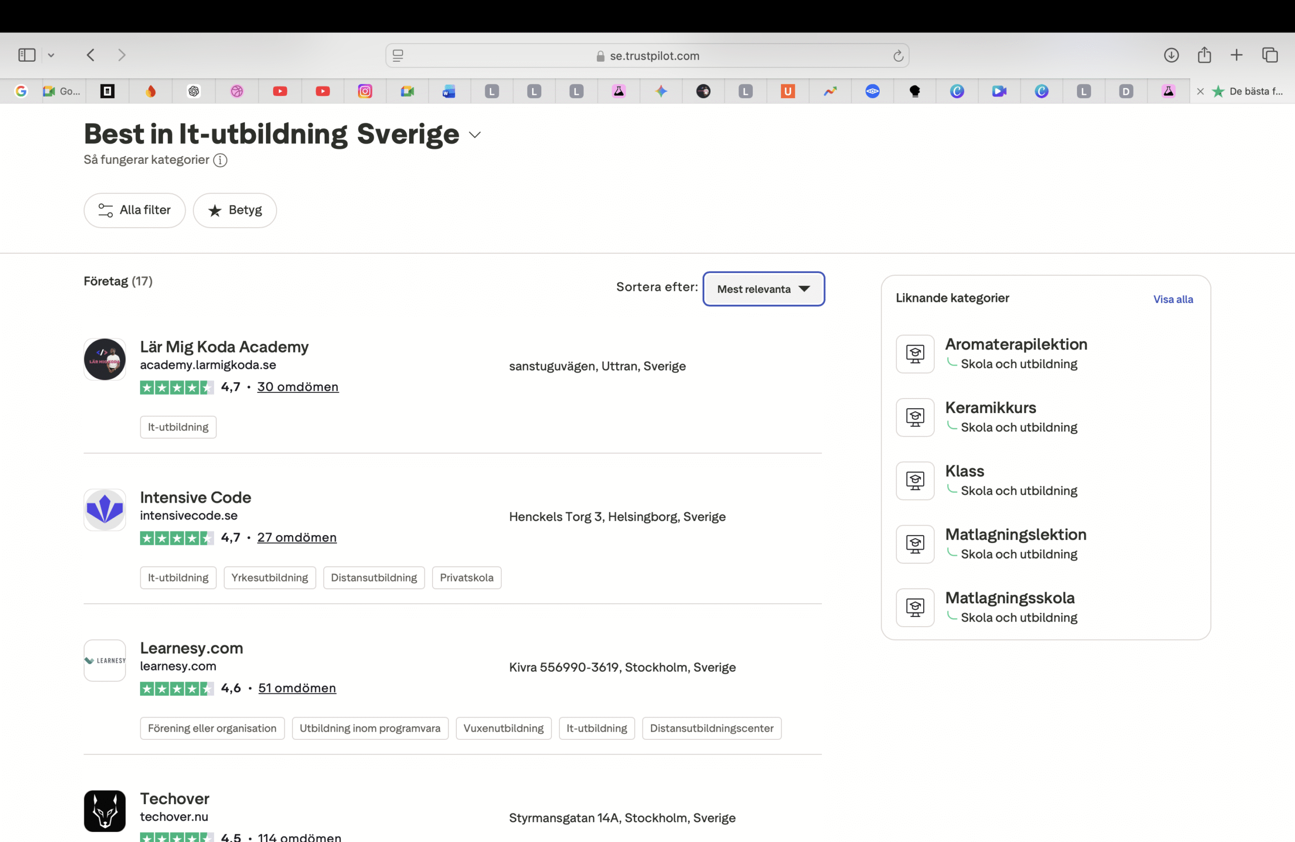 it-utbildning-distans-omdome Rankad som Sveriges bästa IT-utbildning på Trustpilot